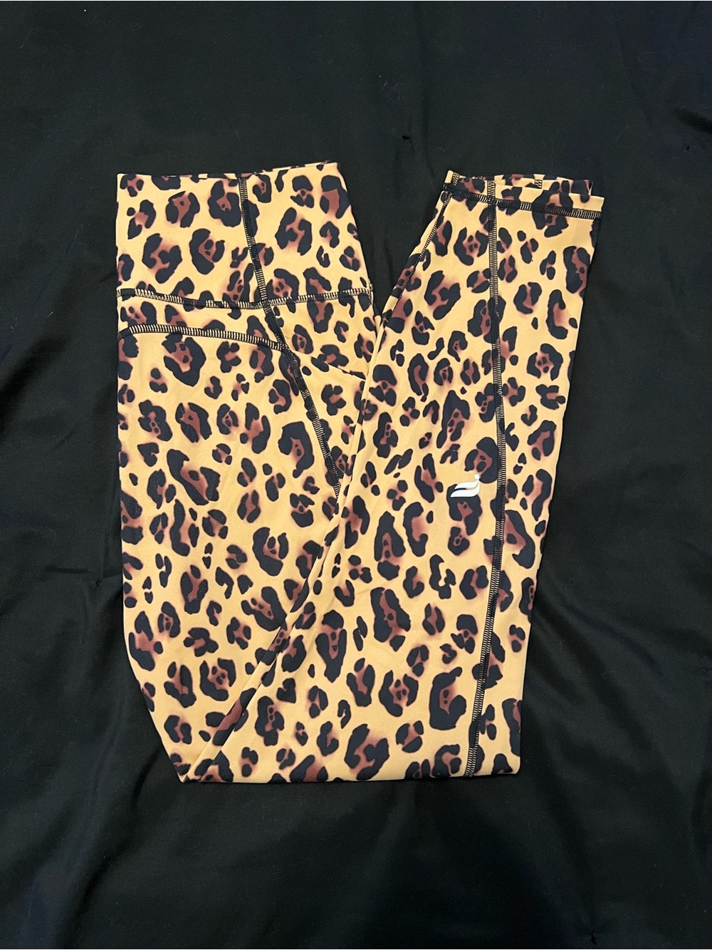 Fabletics Pure Luxe Animal Print Ankle Length Leggings Size Medium